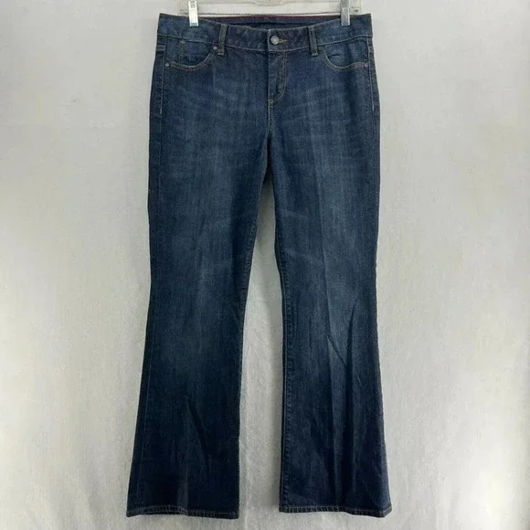 Talbots Jeans Women's Sz 30 Blue Signature Boot Mid-Rise Stretch Denim - Picture 1 of 13